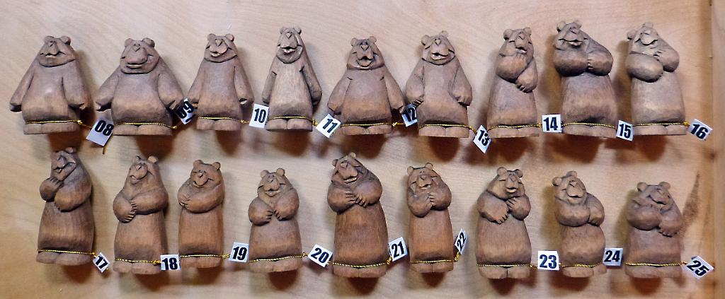 Anniversary Bear Carvings Group 2